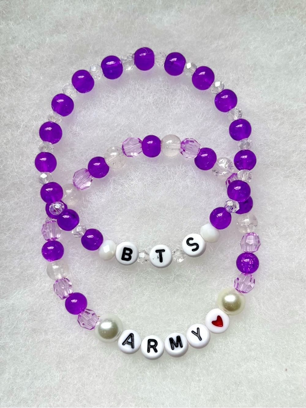 (2pcs) BTS ARMY PURPLE BRACELET BUNDLE